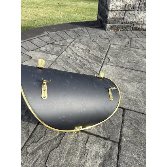 VTG Fireplace Log Fire Wood Kindling Holder Basket metal 18x16” - Picture 4 of 6